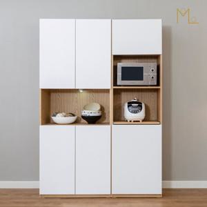 [모로] 케인 월플렉스 시스템 1400 키높이 렌지대 수납장 세트