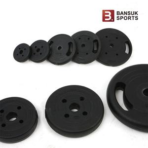 [반석스포츠] 국산K바벨 15kg PVC원판 바벨 덤벨 역기 운동