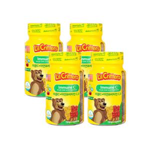 릴크리터스 꾸미바이트 이뮨 아연+비타민 C,D 60구미 4병