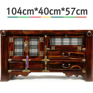 원목3자반문갑 이조공예 고가구 거실장 수납장 한옥