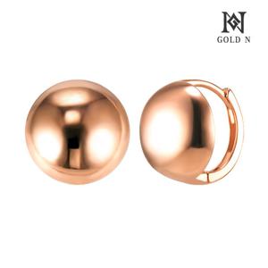 골드앤 14K 라운드빈 귀걸이 9.5mm