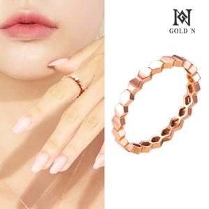 골드앤 18K 퓨어 헥사곤 반지