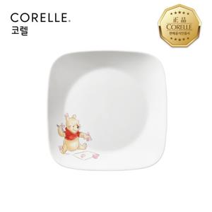 코렐 곰돌이푸 사각접시중 1P