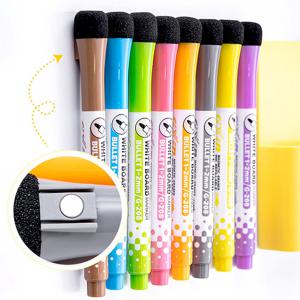 자석 지우개 보드마카 8색 세트 / 화이트보드 마카펜