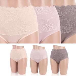 국산 여성 텐셀 레이스 맥시 팬티 복부보정 하이웨스트 빅사이즈