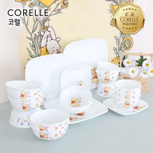 코렐 곰돌이푸 사각 6인 24P 홈세트