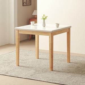 라로퍼니처 사라 800 천연 대리석 2인 식탁 원목 테이블