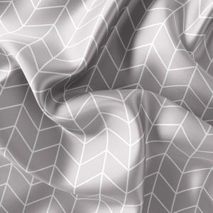 샤워커튼-헤링본그레이/패브릭 욕실 커텐 방수 가림막