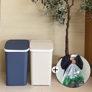 가담다 원터치 플라스틱 휴지통 2개+재활용봉투 30L(100장)