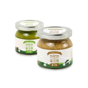 하양한 수제밀크잼 홍차랑+녹차랑 각 110g