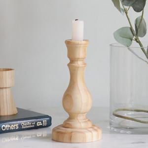 앤틱 우드 촛대(캔들홀더)