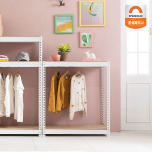 [스피드랙]드레스룸 행거 1000x400x1200 2단(행거봉 1)
