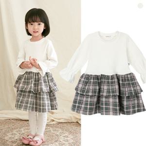 리틀버니 유아동 체크 캉캉 원피스 ONP2407
