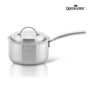 퀸센스 아르테 5PLY 통5중 스텐 인덕션겸용 편수냄비 18cm