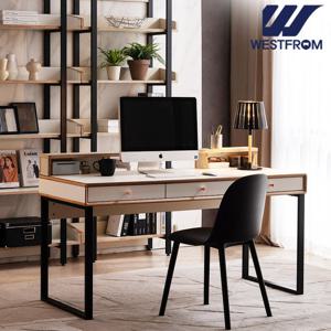 웨스트프롬 에스메랄다 원목 + 스틸다리 책상 1500