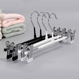 논슬립 스틸 집게 옷걸이_10P / 폭조절 가능 바지걸이 치마걸이