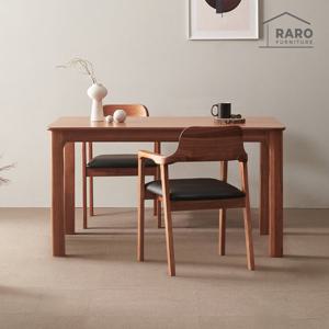라로퍼니처 발렌시 1400 참죽나무 원목 식탁 세트 (식탁+의자2)