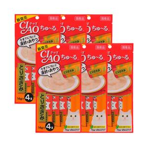 [6개세트] 이나바 챠오 츄르 닭가슴살 4개입 (SC-73) 고양이 간식