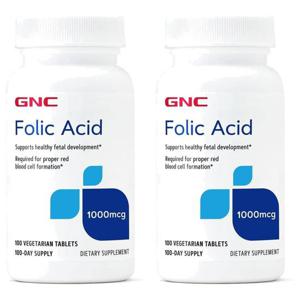 미국직구 GNC 지엔씨 엽산 1000mcg 100베지타블렛 2팩