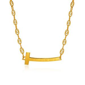 [한국금다이아몬드] 여자 순금 목걸이 체인 티 스틱 24K 18.75g 18K장식