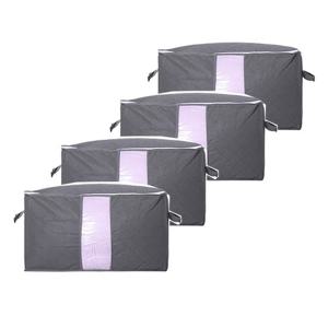 의류 옷 부직포 수납함 이불정리함  4개