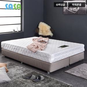 사사가구 엘리 슈퍼싱글 원목 수납침대 본넬 매트리스 SS