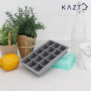 파스텔 실리콘 아이스큐브 원형 얼음틀 사각 15구 2개