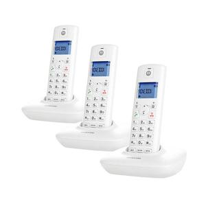 모토로라무선전화기 T401A 2+1 화이트/발신자표시/무음/스피커폰