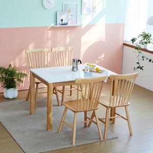 베스트리빙 캘빈 토토 고광택 하이그로시 4인 식탁 테이블 세트/의자 4개