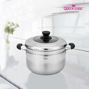 퀸센스 H인덕션 스텐레스 스팀쿠커 찜기 찜솥 냄비 24cm