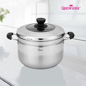 퀸센스 H인덕션 스텐레스 스팀쿠커 찜기 찜솥 냄비 30cm