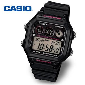 [정품] CASIO 카시오 AE-1300WH-1A2 10년전지 월드타임 군인시계