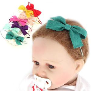 [아랑로랑] 컬러픽헤링본리본 소프트스키니 아기헤어