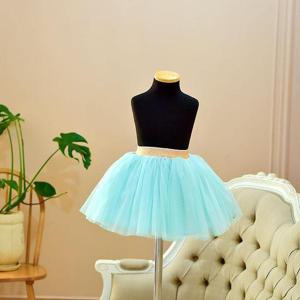 [호이드레스] 샤스커트 튜튜스커트 아동 골드튜튜_민트