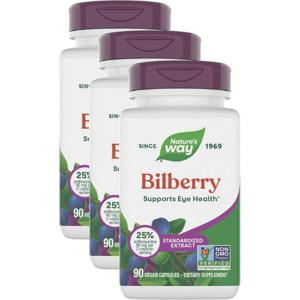 해외배송 Natures Way 네이처스웨이 빌베리 80mg 90정 3개 Bilberry