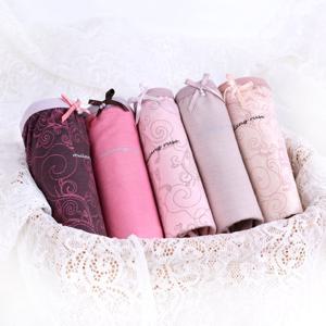 세련되고 부드러운 여성 뱀부 맥시 요일팬티 5입세트 MR-564