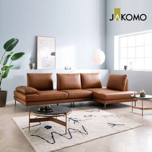 셀리나 스윙 4인 카우치형 기능성 슈렁큰 천연면피 소가죽