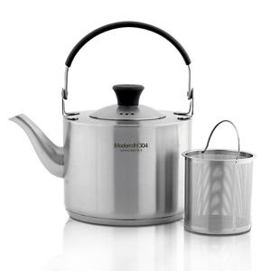 퀸센스 모던 IH인덕션겸용 스텐주전자+차망포함 1.2리터