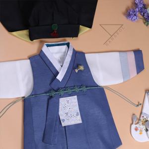 한설한복 H.5643 인기 필수템 색동 남자 아기한복