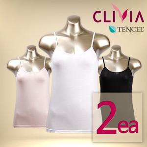 크리비아 LG4518A 텐셀 기본 끈 런닝 나시 (2매)