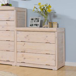 호밍 레드파인 원목 800 속깊은 워시도장 3단 서랍장