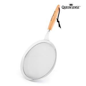 퀸센스 메이크오가닉 키친툴 우드핸들 스텐 건지기 채반 / 중