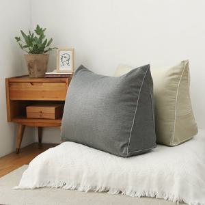 코지 헤링본 카치온 삼각등받이 쿠션 대형/등쿠션