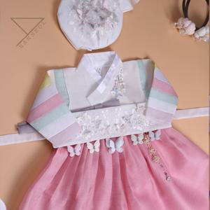 한설한복 1724.S 러블리한 색동저고리 여아동 명절한복