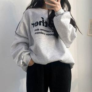 [타라앤코]어나더 기모 라운드 맨투맨주니어 초등학생 중학생..