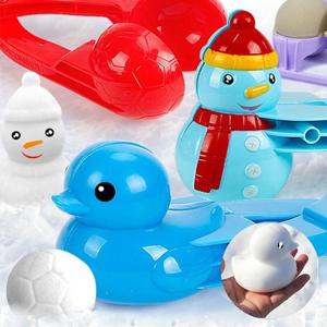 스노우볼 메이커 제조기 집게/눈사람 공 오리/눈뭉치 만들기 틀