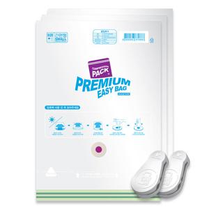 [이지백]자동요술압축팩 프리미엄 의류간편형 3개/중형