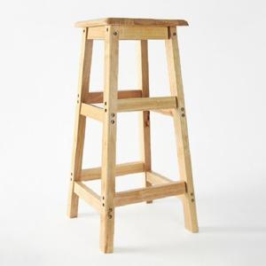 사각 선반 간이 보조의자 미니테이블 원목스툴 70cm