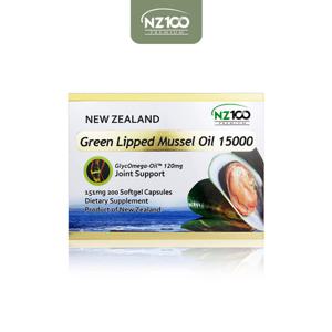 엔젯100 초록입홍합오일 15000mg 200캡슐