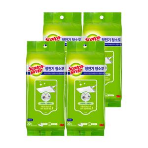 3M 정전기청소포 대형 30매 x 4개 먼지제거티슈